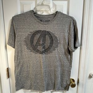 Marvel Heather Gray Avengers Emblem Tee
